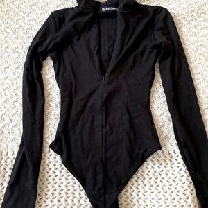 Myoutfitonline thong style body suit, size xs